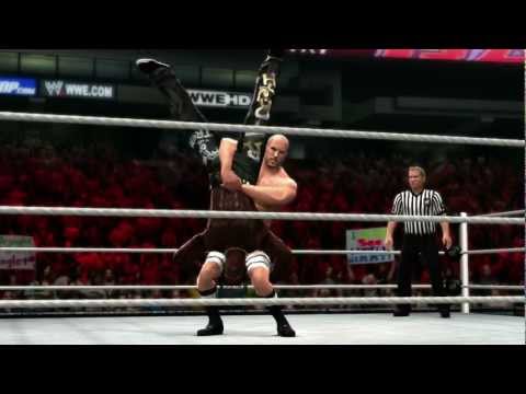 finisher - Antonio Cesaro hits the Neutralizer on R-Truth in WWE '13.