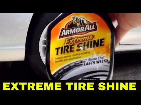 how to apply tyre shine