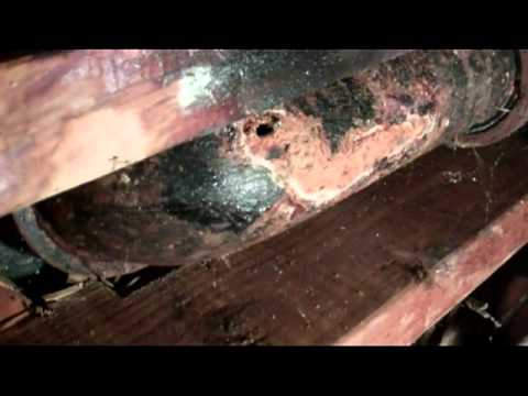 how to repair cast iron drain pipe