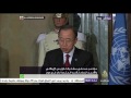 مؤتمر صحفي مشترك للرئيس الإيطالي والأمين العام للأمم المتحدة -Views : 0