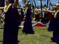 Alea and Leilani Alama Hula perform at the Natatorium