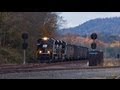 HD: Four Trains at Lewistown, PA 10-21-12 - YouTube