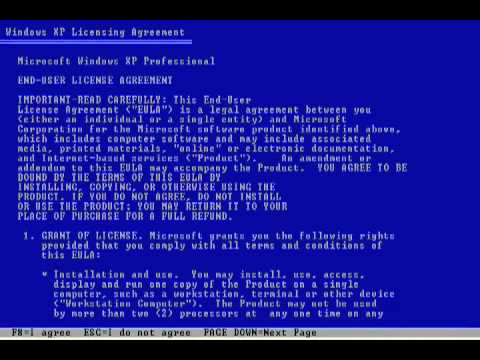 how to format windows xp