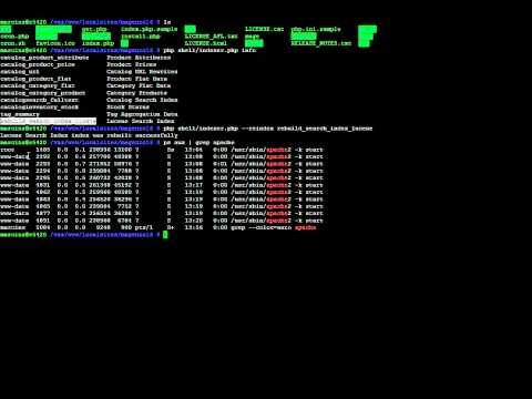 how to rebuild apache via ssh