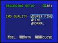 Canon XHA1 Record menu