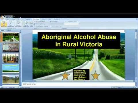 MHW – Alcohol Abuse amongst Rural Indigenous Victorians