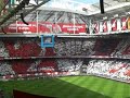 Opkomst spelers Ajax - De Graafschap (4-1) / TIFO Heitinga