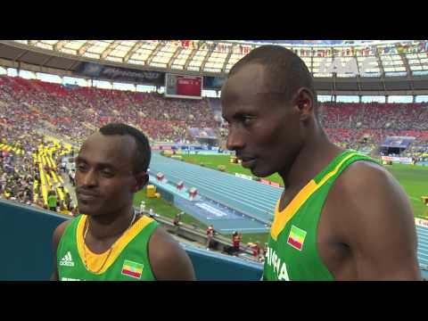 Tsegaye Kebede - IAAF World Championships Moscow 2013 Russia 10 AUG 2013 - 18 AUG 2013 Moscow 2013 - Tsegay KEBEDE & Tadese TOLA ETH - Men's Marathon - 4th & 3rd.
