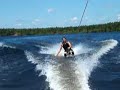 GT snow racer on water
