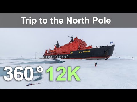 Trip to the North Pole. Aerial 360 video in 12K. - YouTube