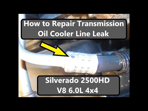 how to disconnect gm oil cooler lines