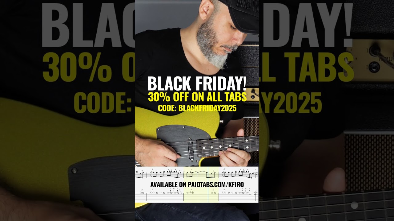 Black Friday! 🖤🎸 30% off on all my Tabs! 🥳