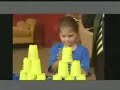 Fastest cup stacking from a 5 year old girl
