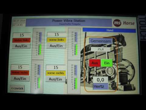 7 Start der ms Horse Power Vibra Station Automatik + Handbetrieb Vibrationsgerät