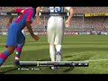 A la 90', suite à une ouverture de Xavi Eto'o passe son défenseur et décoche une frappe de 40M qui vient frapper la barre du goal Milanais avant de pénétrer dans les buts, un véritable missile !