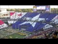 Kinnick Stadium Card Stunt during National Anthem of Northwestern Game 10/15/11