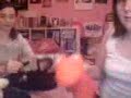 me and becca and nat ha ha oh we r daft