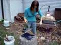 Blacksmithing a decorative knife