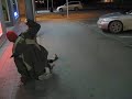 Tied to pole with no rope Tied to pole with no rope