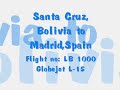 santa cruz bolivia to madrid spain full flight
