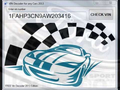 how to decoder a ford vin number