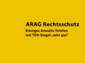 ARAG TV-Spot mit Gorilla