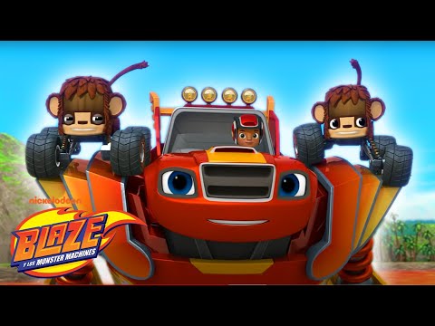 Blaze Robots Rescue Animals From Lava! | Blaze and the Monster Machines