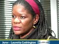 Hear a juror explain why the trial against Orange Taylor III, accused in the slaying of Eastern Michigan University student Laura Dickinson, ended in a mistrial. Read full coverage at www.mlive.com/annarbornews.