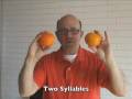 For Jazza: How to Rhyme with Oranges