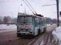 Trolleybus burnout