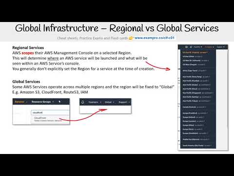 CLF-C01 — Regions vs Global Services