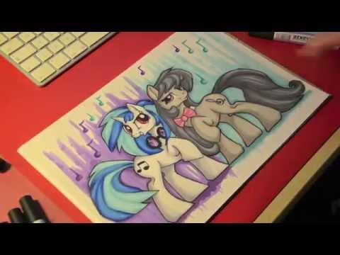 how to draw vinyl scratch