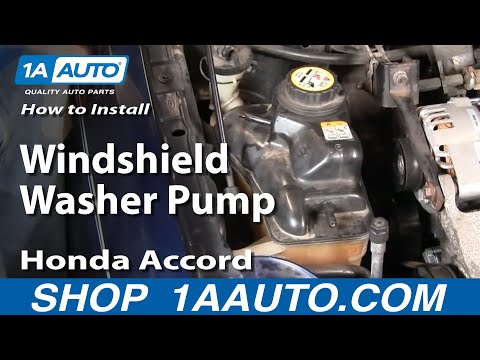 How To Install Replace Windshield Washer Pump Honda Accord 94-97 1AAuto.com