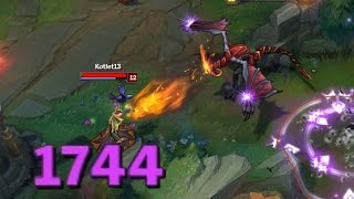 full ap shyvana 1 ability one shot this is so op insane damage 