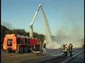 brennender Tanklastzug auf BAB bei FFM