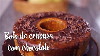 Experimente - Bolo de cenoura com chocolate