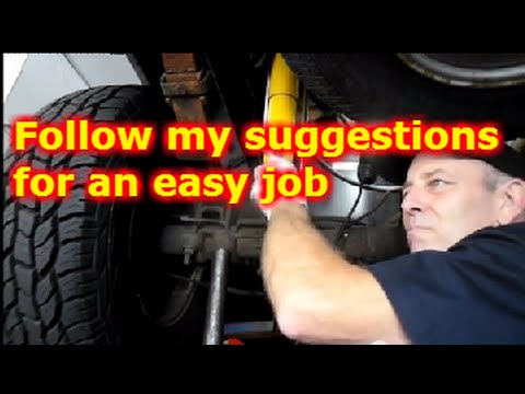 How to replace the rear shocks on a Chevy Tahoe