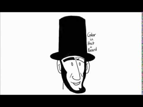 how to draw abraham lincoln