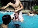playing Chicken in the pool