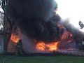 Incredible Fire Conditions At A Gary Indiana House And Attached Garage Fire