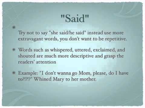 how to write dialogue