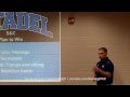 Strategy in S&C presented by Donnell Boucher, February 4th, 2012 @ Wofford College