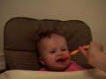 Reagan Eating Sweet Potatoes