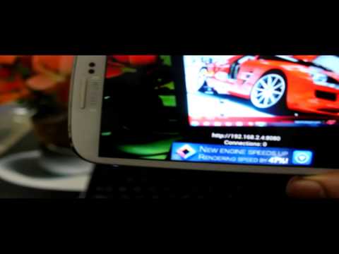 how to use galaxy y as web camera