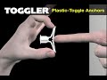 How to install on drywall with the Original TOGGLER Plastic Toggle Anchor. It is the strongest of all plastic toggle anchors and can be used in walls or ceilings. Each anchor works with a variety of screw sizes and has anti-rotation fins to prevent spinning. For more information, visit: www.toggler.com