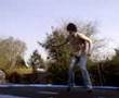 jon and chris on the trampoline