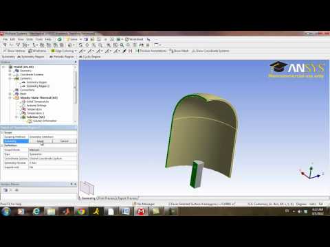how to apply symmetry boundary condition in ansys