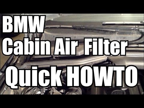 BMW cabin air filter replacement – 2004-2010 – QUICK DIY