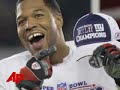 Michael Strahan Hangs Up Pads