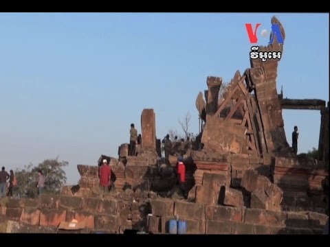 At Preah Vihear, Hor Namhong Cambodia Army on Briefs ICJ's Rules ប្រមុខការទូតកម្ពុជាពន្យល់ពីផែន
